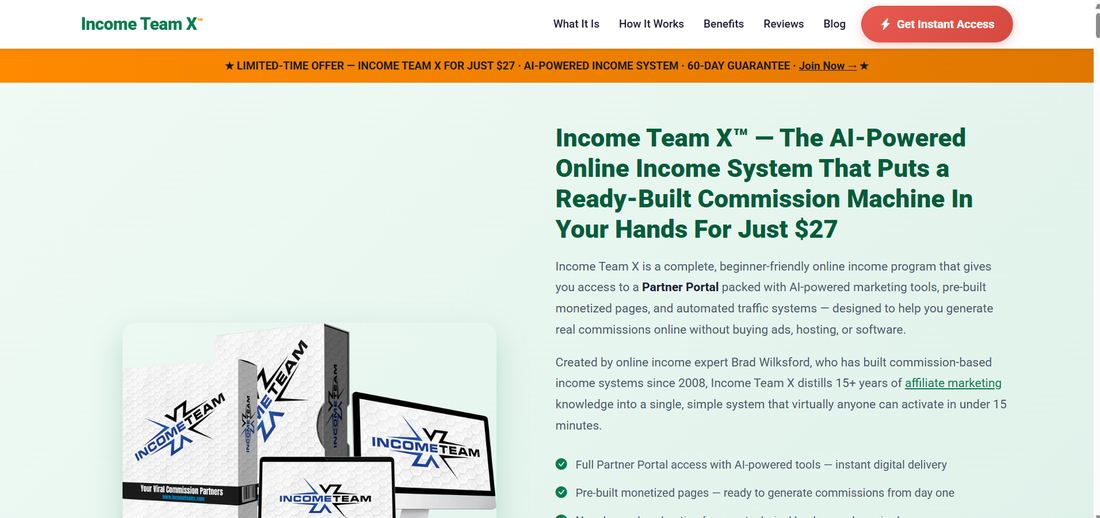 Income Team X — WEBSITE