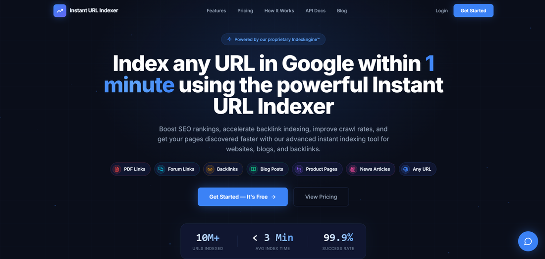 InstantURLIndexer — SOFTWARE